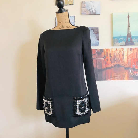 Tory Burch Tops - Tory Burch silk/cotton top w/embellished pockets 2